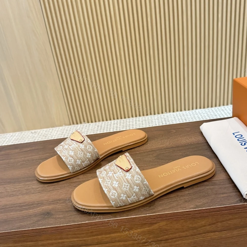 View 5 of LOUIS VUITTON LILY FLAT MULE NATURAL 1AHLWF