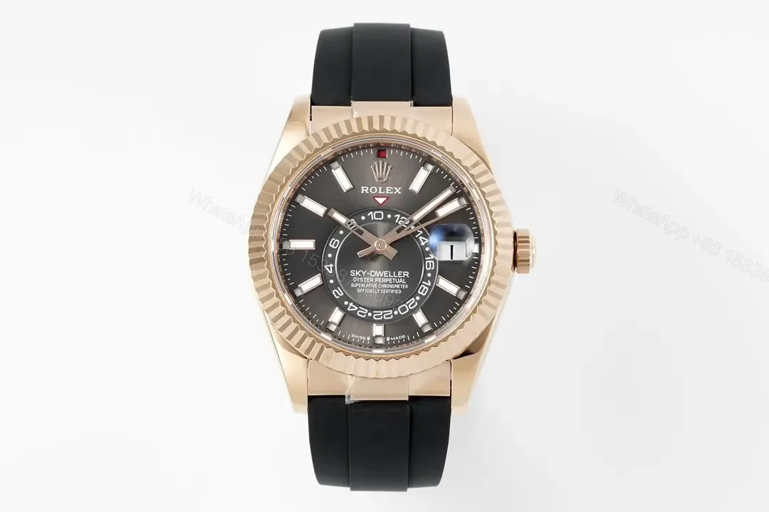 Rolex Sky-Dweller Champagne Dial Everose Gold & Oystersteel 42MM 336238-0002 — view 1
