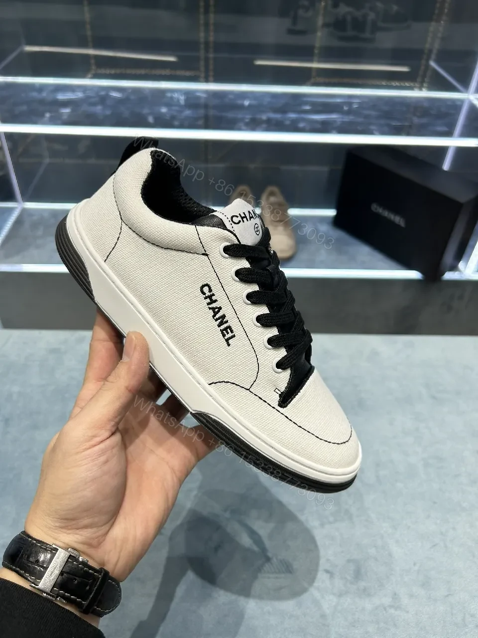 View 7 of Subtle Luxe Canvas Low-Top Sneakers with Premium Comfort