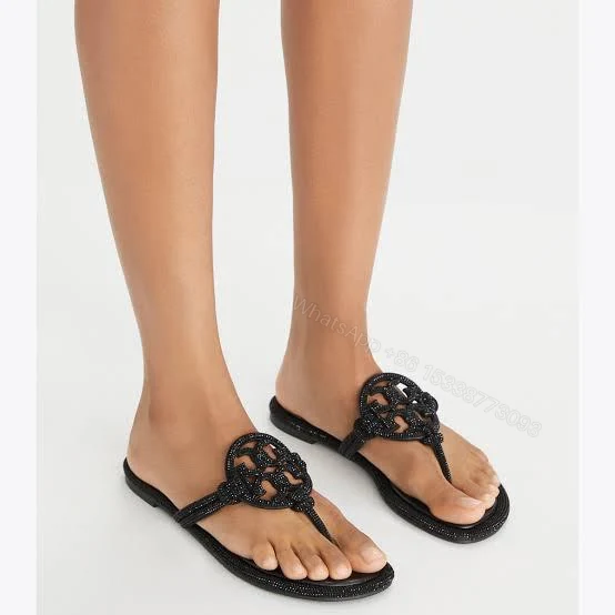 View 4 of FIRST COPY Tory Burch Miller Knotted Pavé Flats
