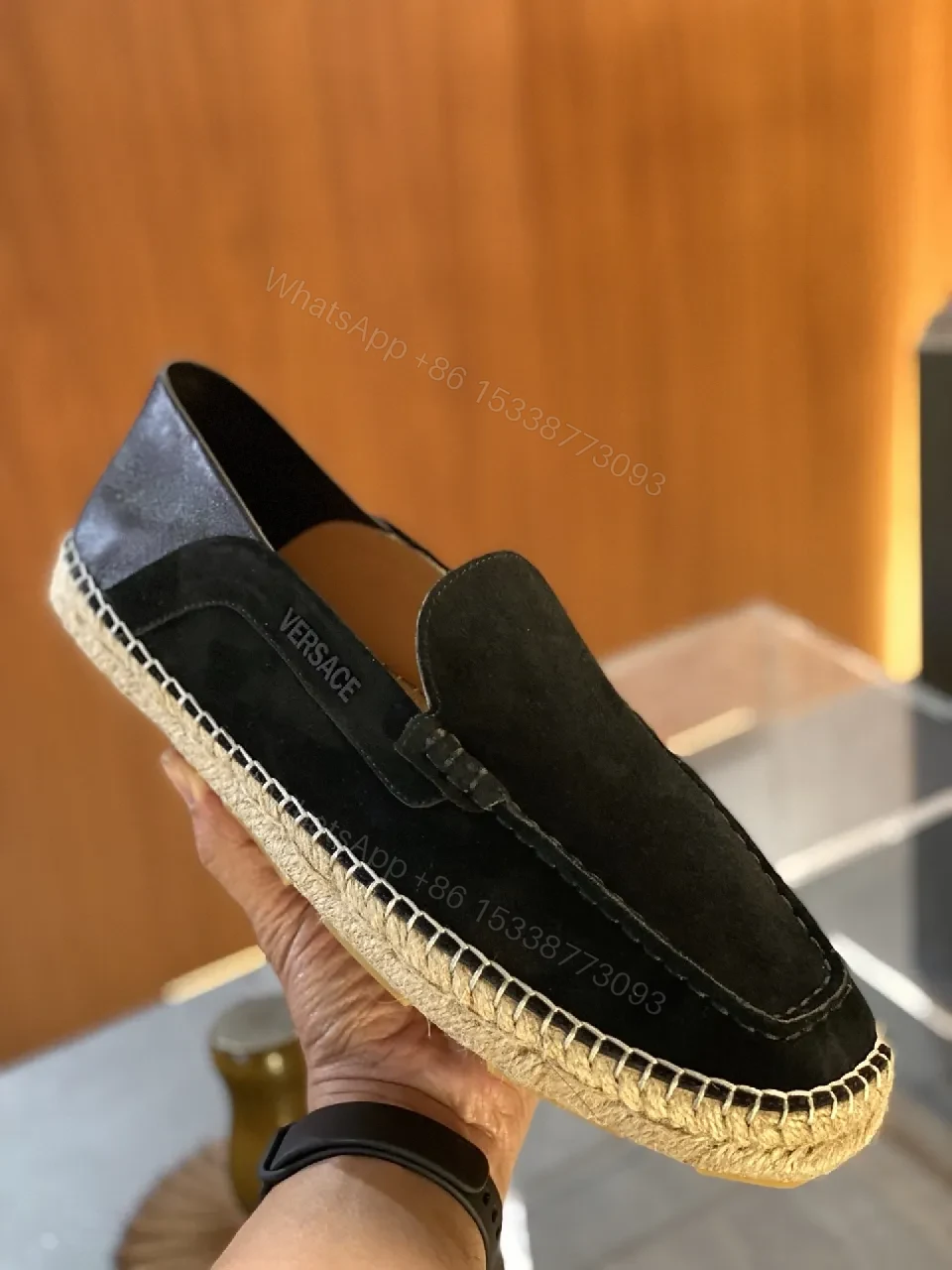 View 6 of Black Suede Espadrille Loafers: Elevated Casual Comfort