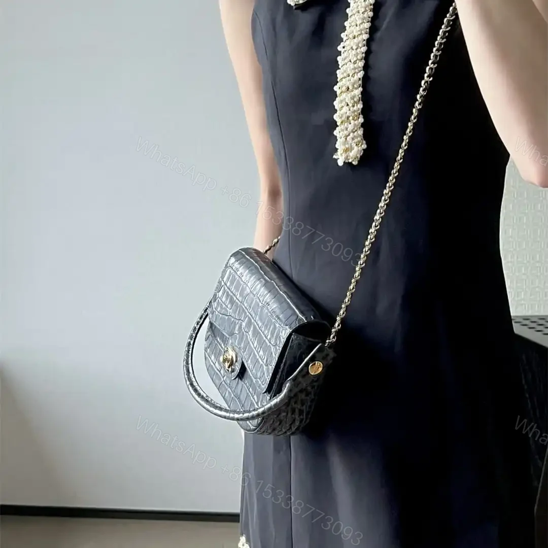 View 23 of 高仿Chanel*26A系列AS6424高級手工坊牛皮鱷魚紋手袋免檢版