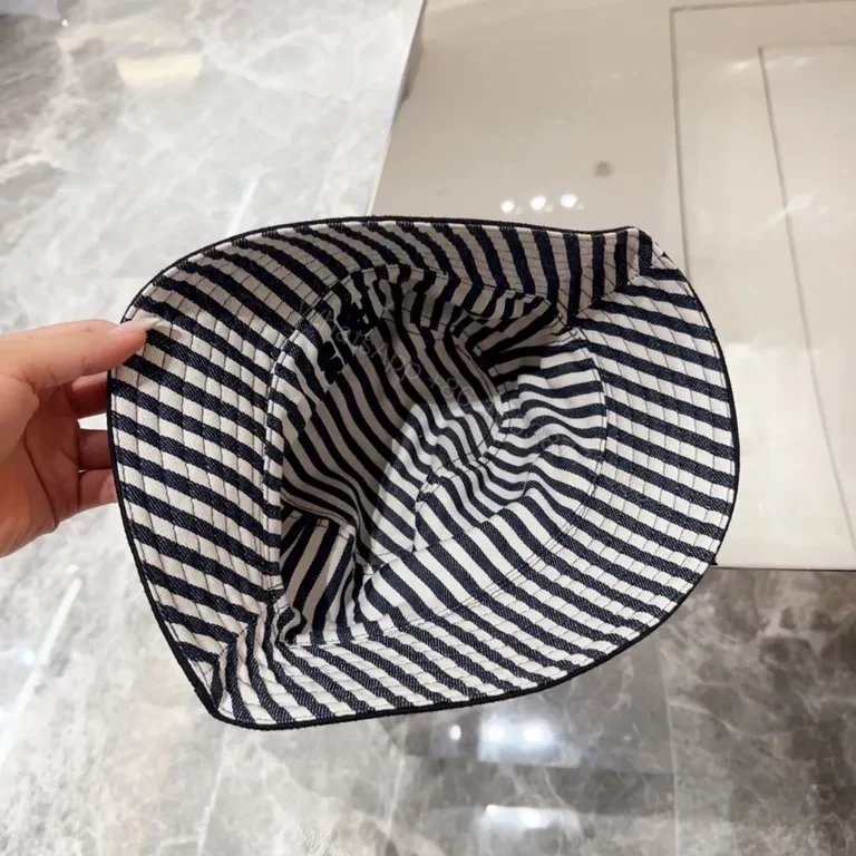 View 9 of Chic Minimalist Miu Miu-Inspired Logo Bucket Hat