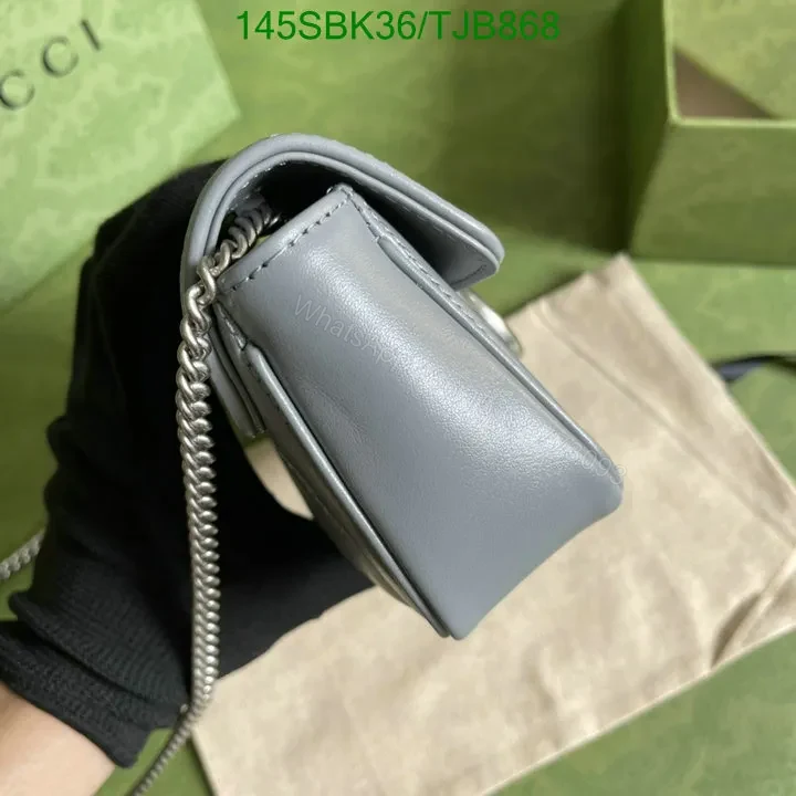 View 24 of Gucci Super Mini Bag in Blue Matelassé Chevron Leather with Silver-Toned Hardware 496474