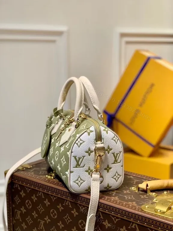 View 4 of Chic Monogram Mini Satchel: Sage Ivory Luxe Leather Crossbody
