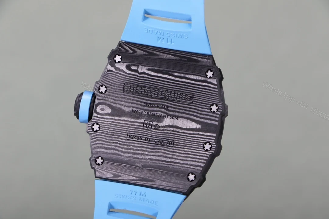 View 6 of Richard Mille RM35-01 NTPT Carbon Fiber RMUL3 White Gemstone Suspension Watch RM35-CARBON-WGS3