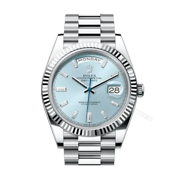Rolex Day-Date 40 Ice-Blue Diamond Dial Super Clone — view 1