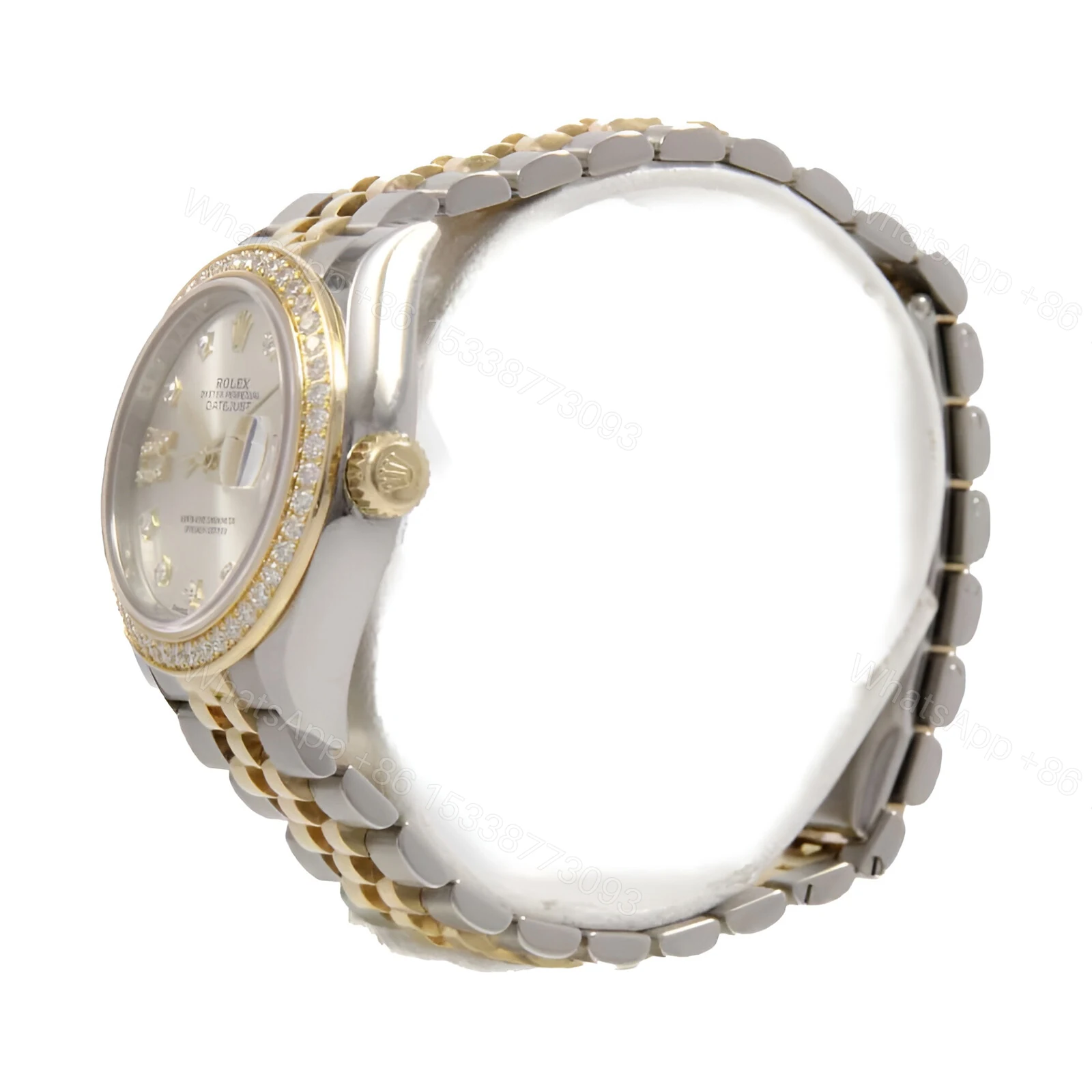 View 2 of Rolex Datejust 279383RBR-0003 Champagne & Diamond Dial Replica
