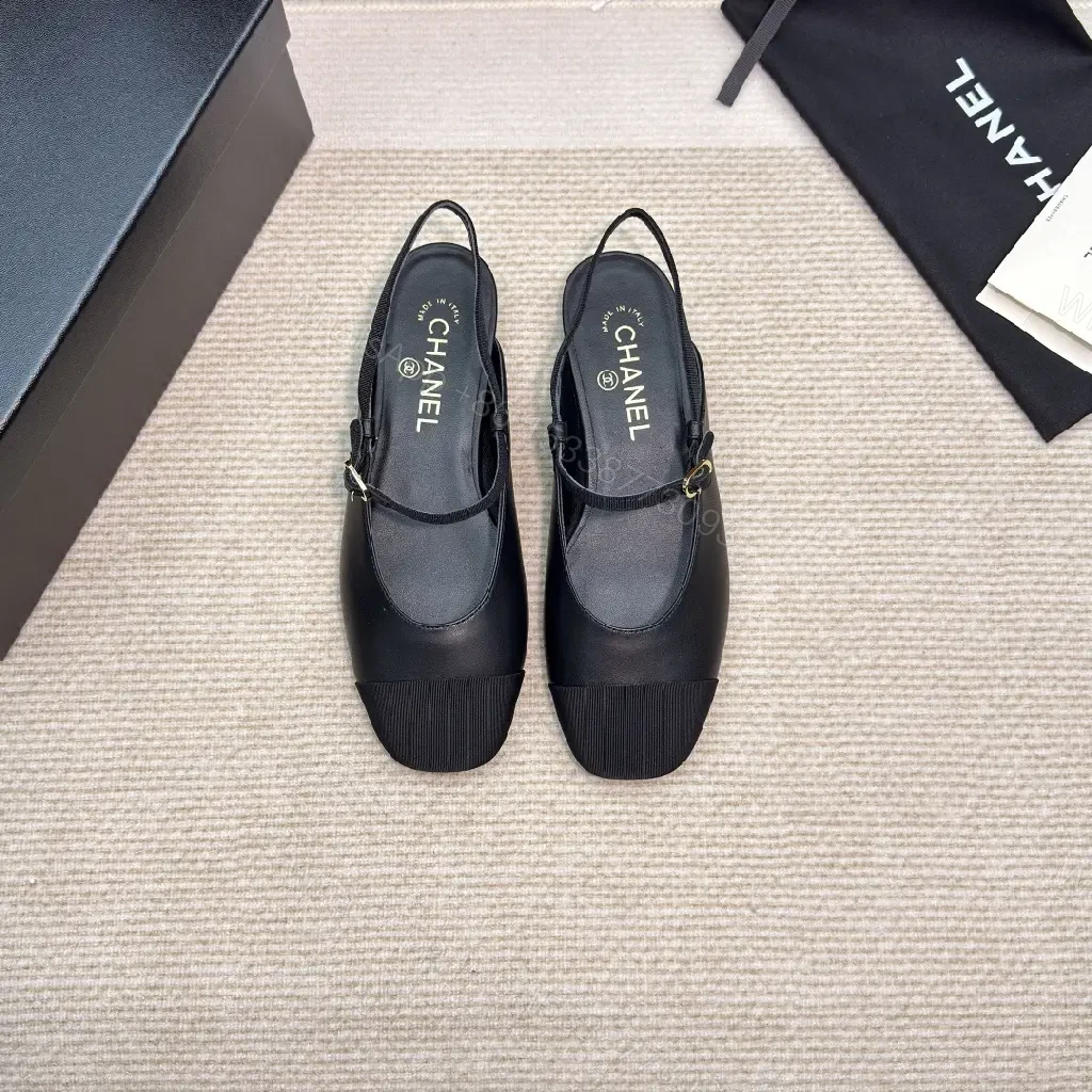View 3 of Sleek Textured Slingback Pumps - All-Day Comfort, Black Leather