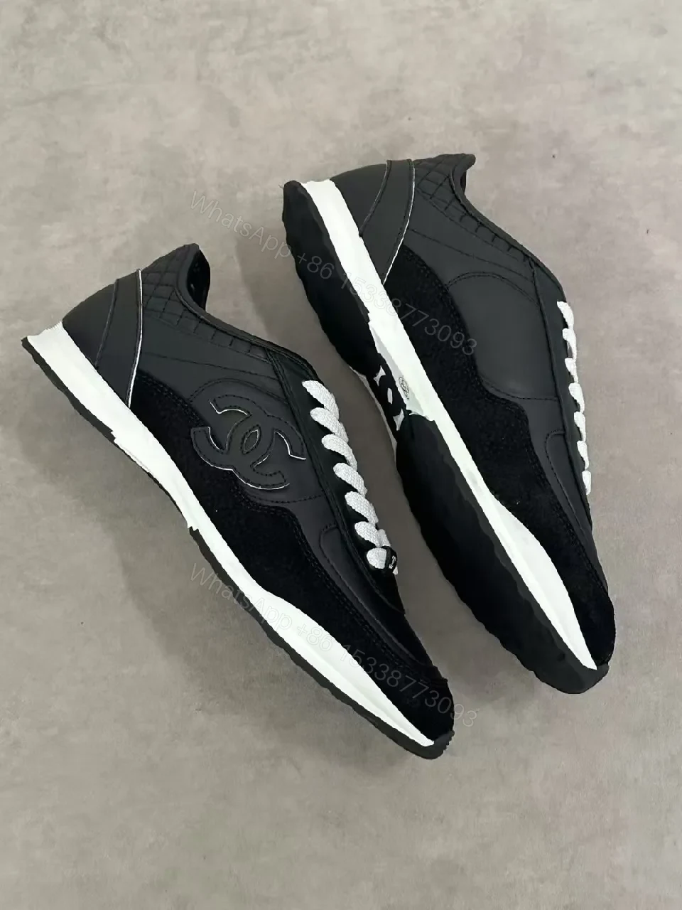View 3 of Casual Luxe Sneaker: Leather, Stitching, High-Top Comfort