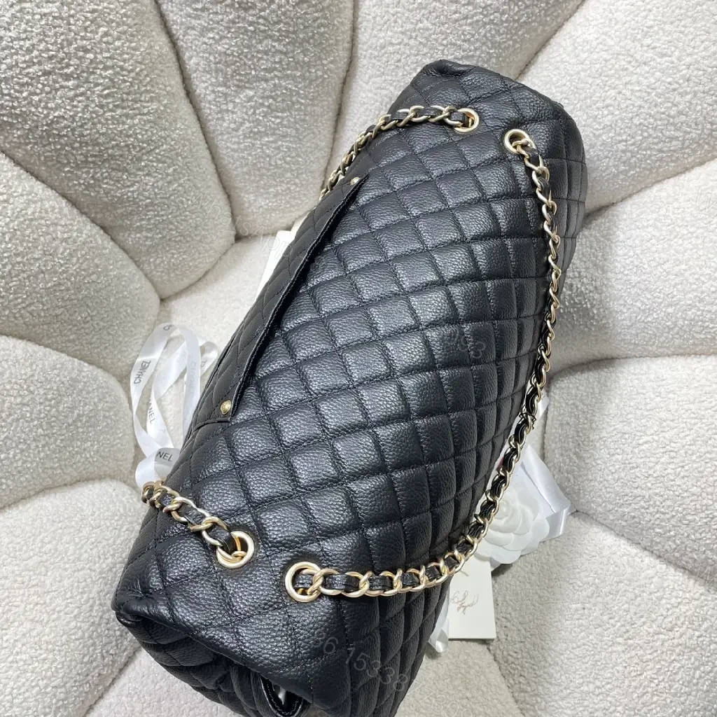 View 9 of Quilted Leather Flap Bag with Chain Strap, Luxe Everyday