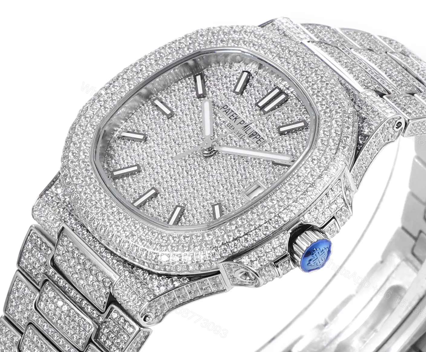 View 4 of Patek Philippe Nautilus Full Star Platinum Watch