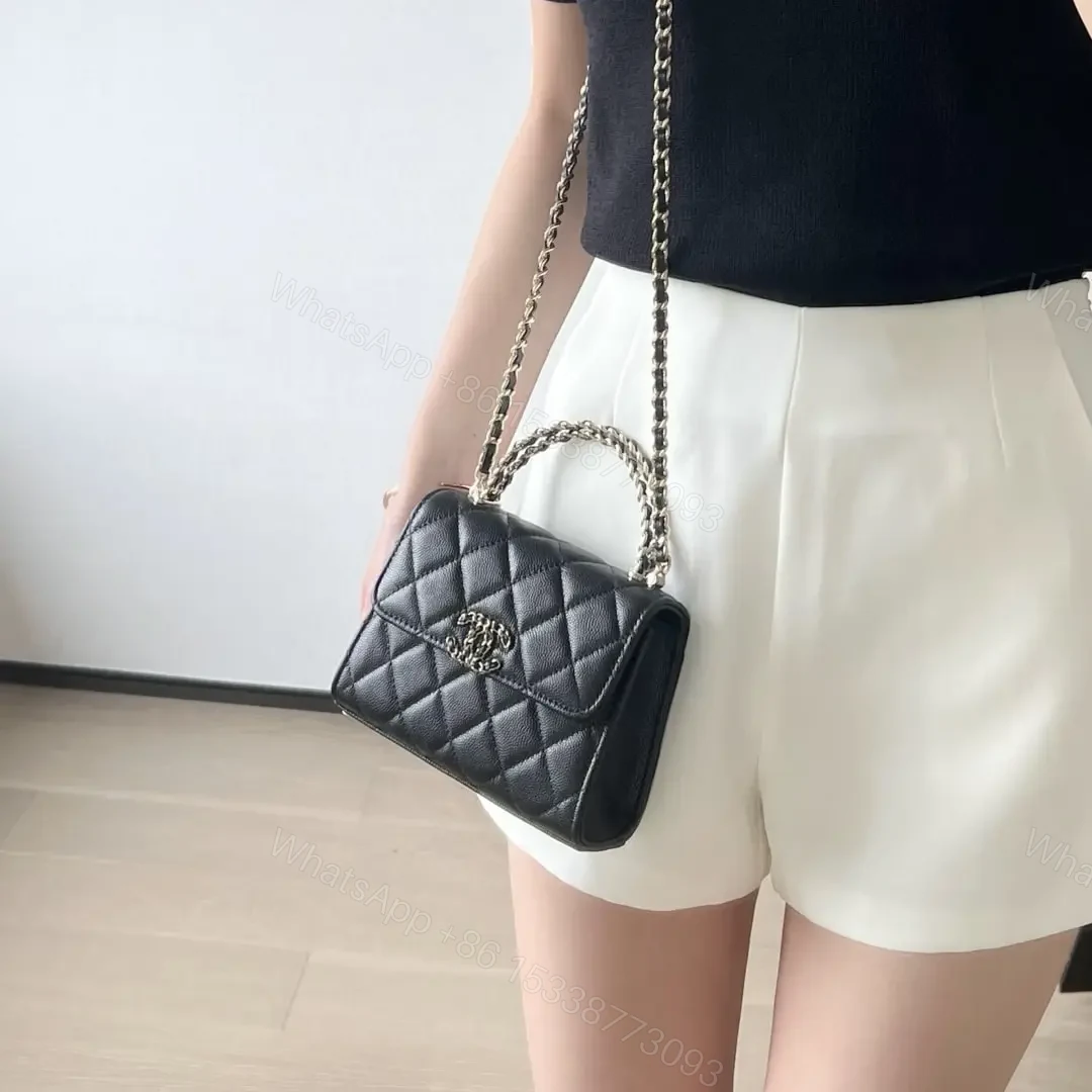 View 26 of 高仿Chanel*23P系列AP3237豎版Kelly手袋黑色免檢版