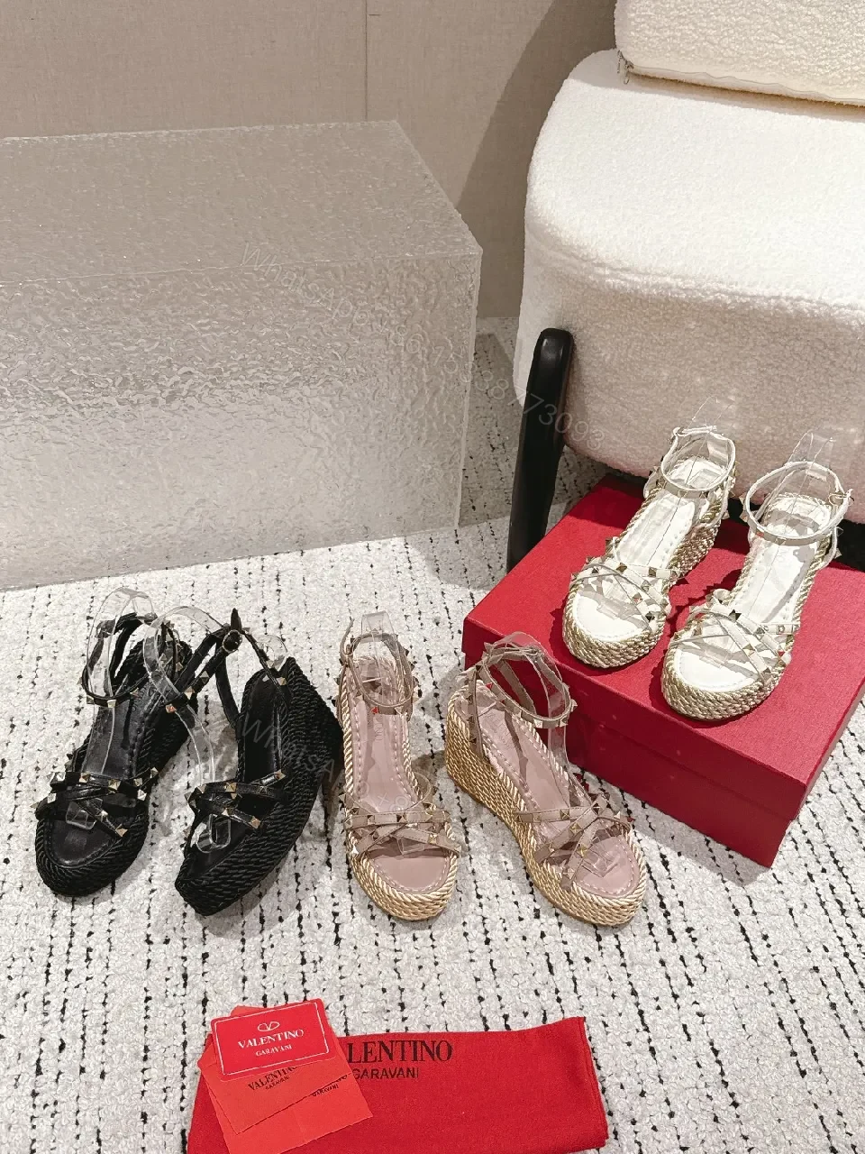View 7 of Translucent Sandals with Studded Edge – Elevated Everyday Style