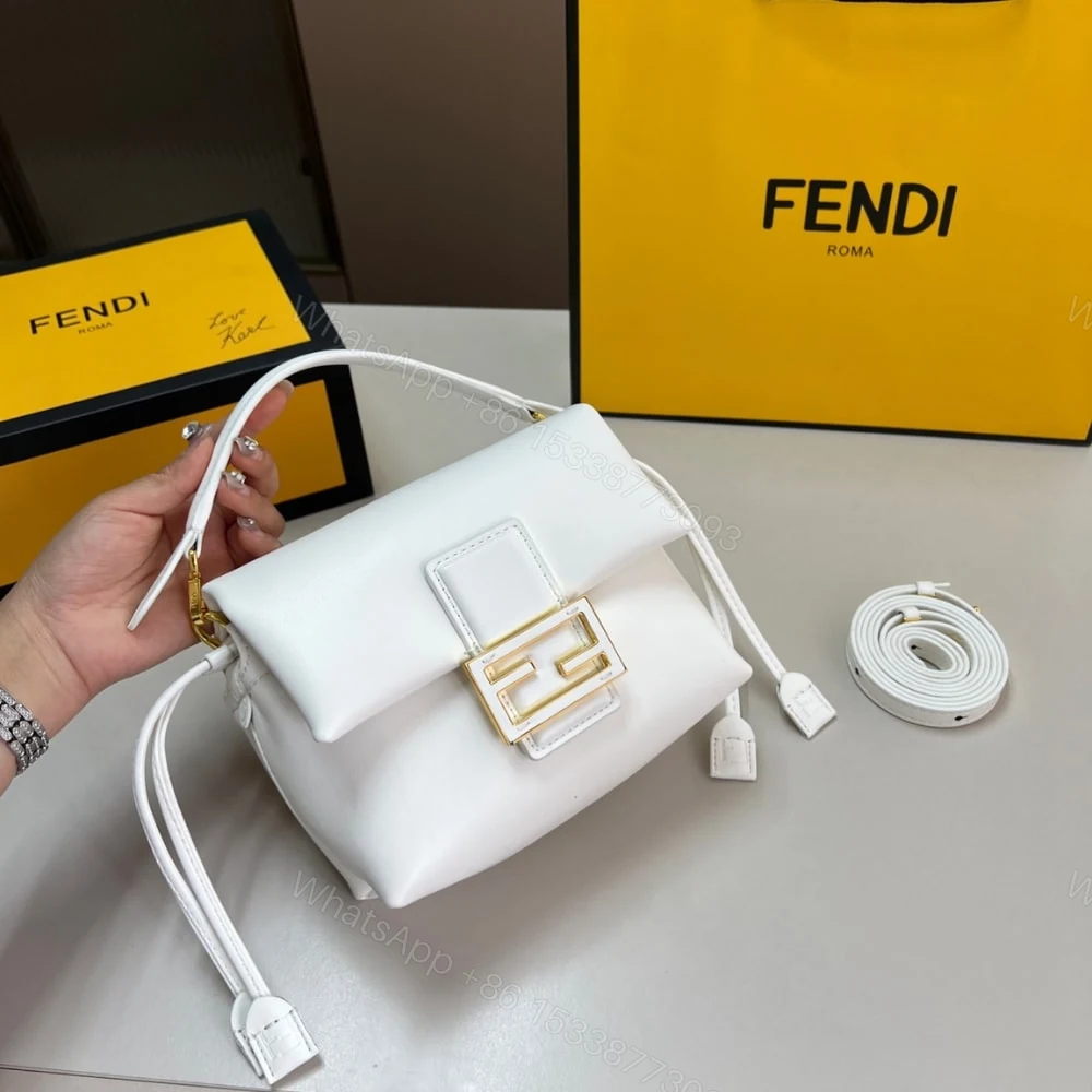 View 2 of FENDI MAMMA BAGUETTE MEDIUM WHITE 18CM 8BS105ABVEF0K7E