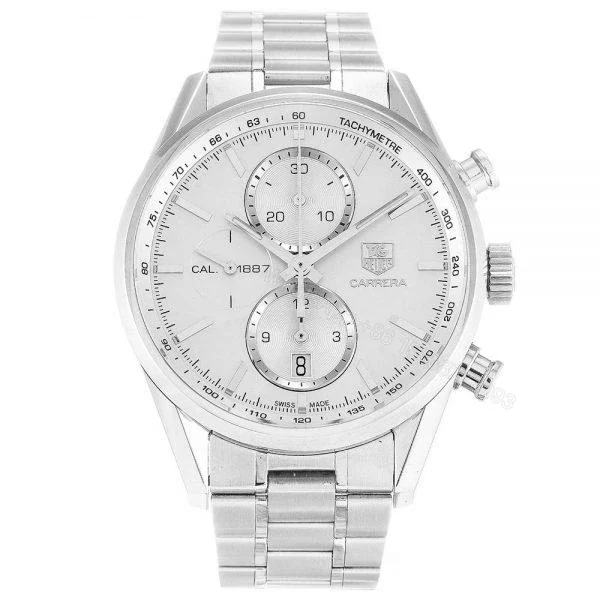 Tag Heuer Carrera White Dial Replica CAR2111.BA0720 — view 1