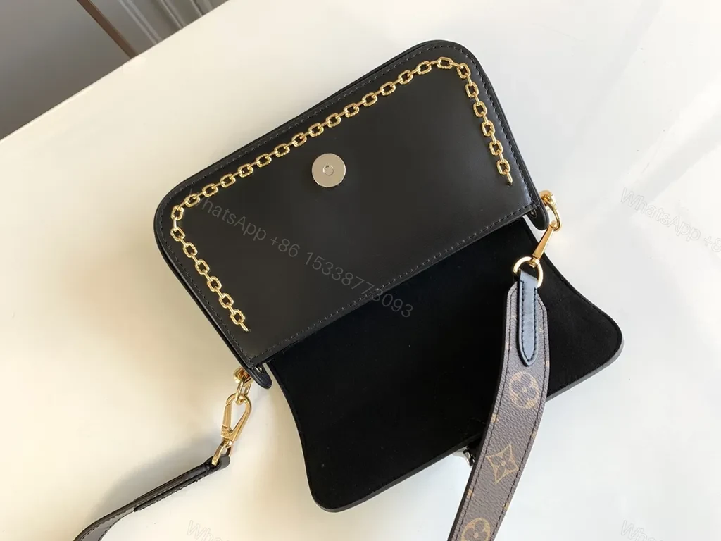 View 2 of Monogram Crossbody: Luxe Two-Tone, Everyday Couture Bag