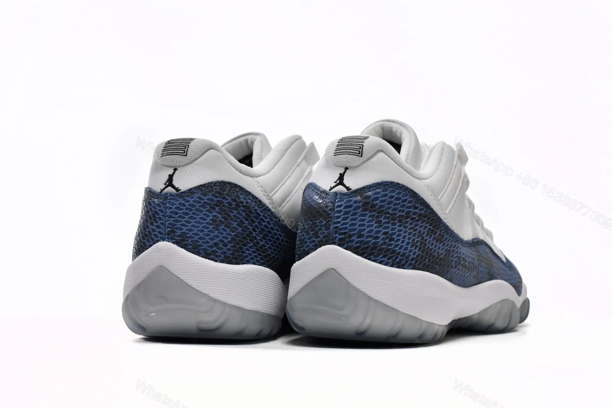 View 2 of Air Jordan 11 Retro Low Navy Snakeskin CD6846-102