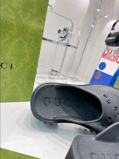 View 7 of GUCCI WONMEN’S PLATFORM PERFORATED G SANDAL – SDG013