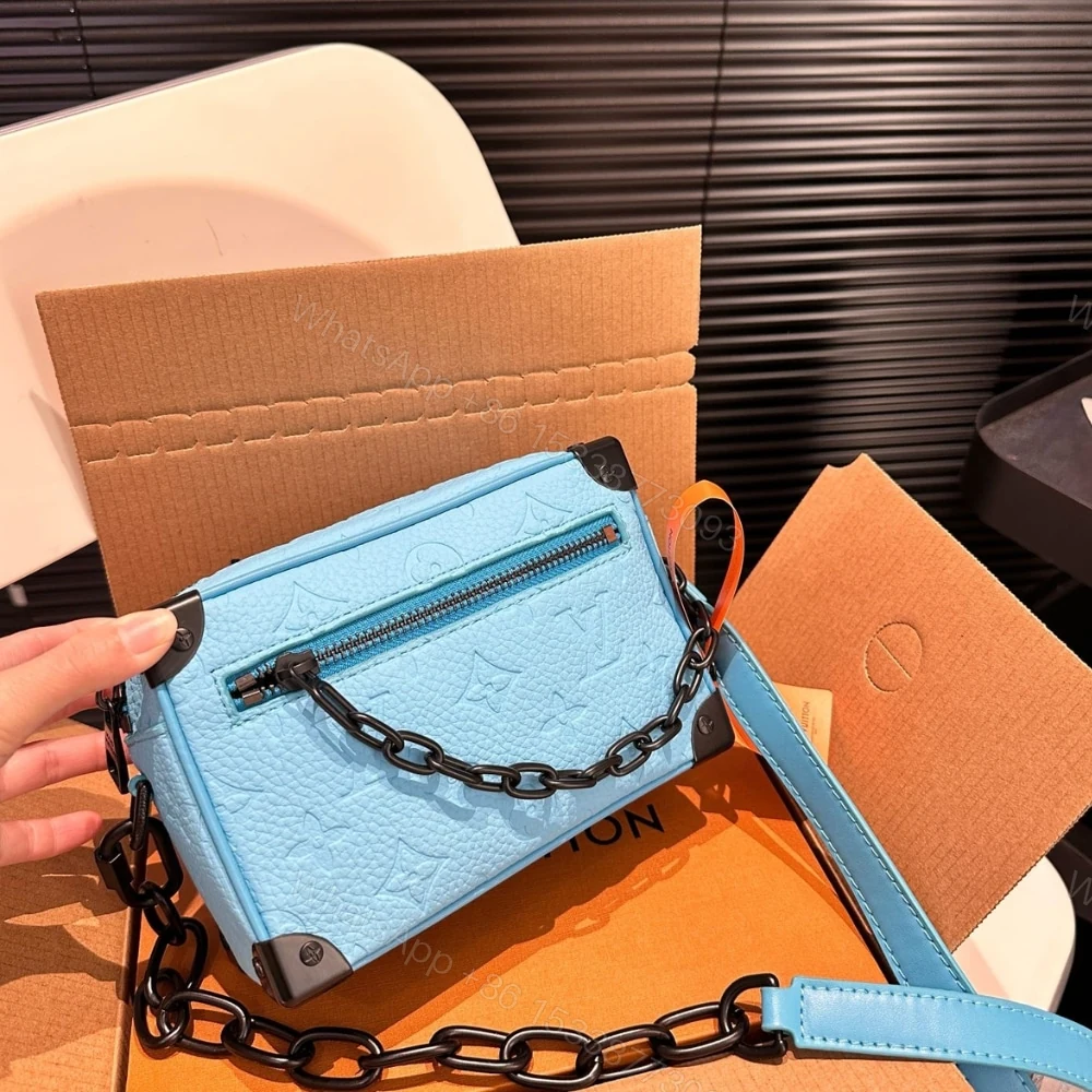 View 3 of Louis Vuitton Mini Soft Trunk Turquoise 18Cm M11673