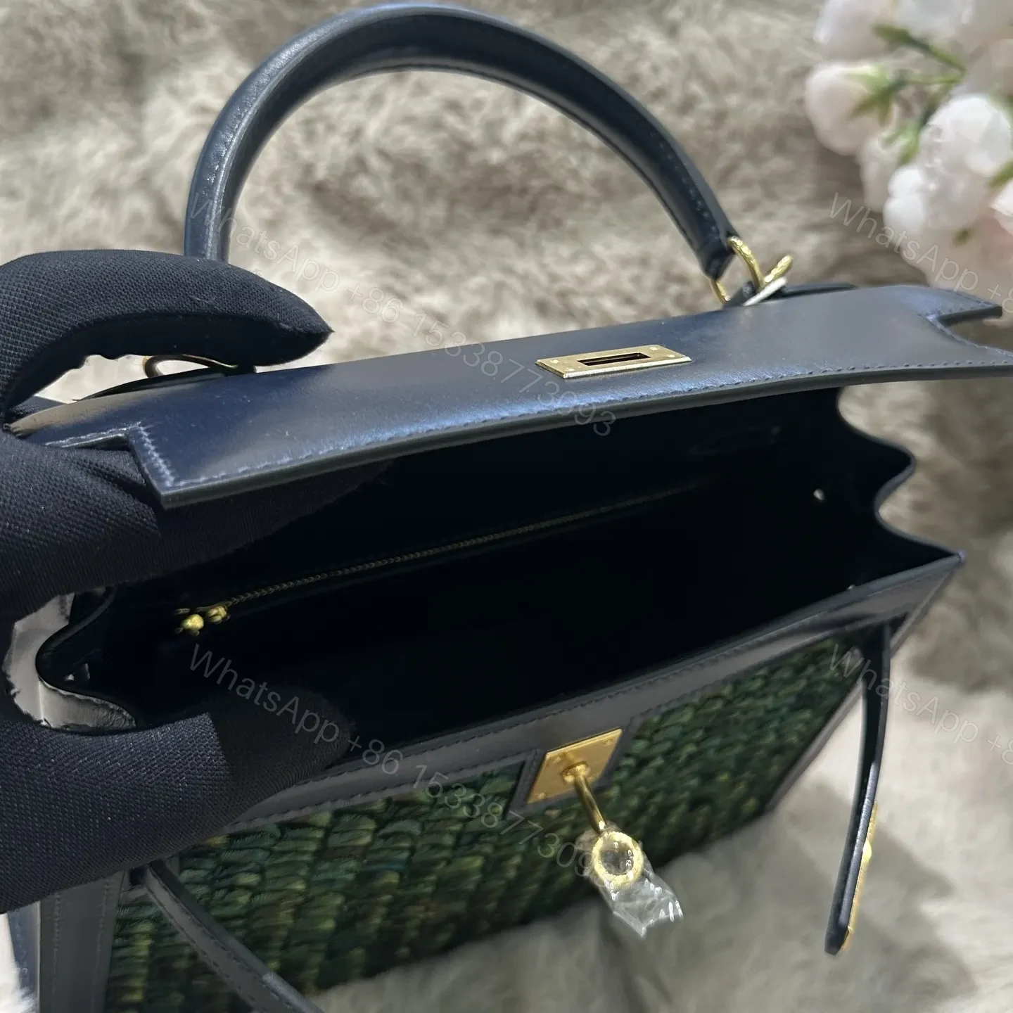 View 5 of Hermes Kelly 25cm Two-Tone Gold Hardware