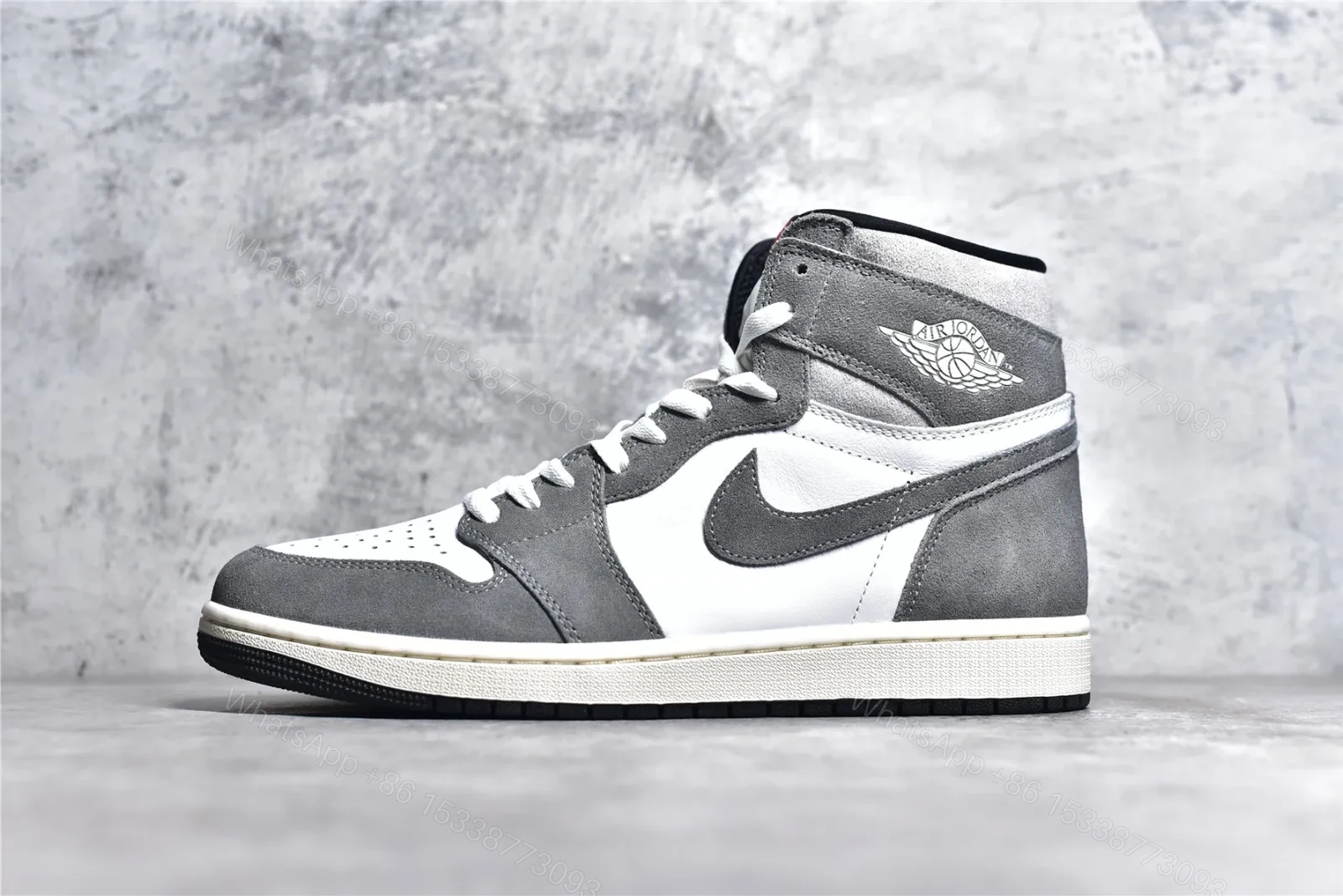 Air Jordan 1 Retro High “Washed Black” Reps — view 1