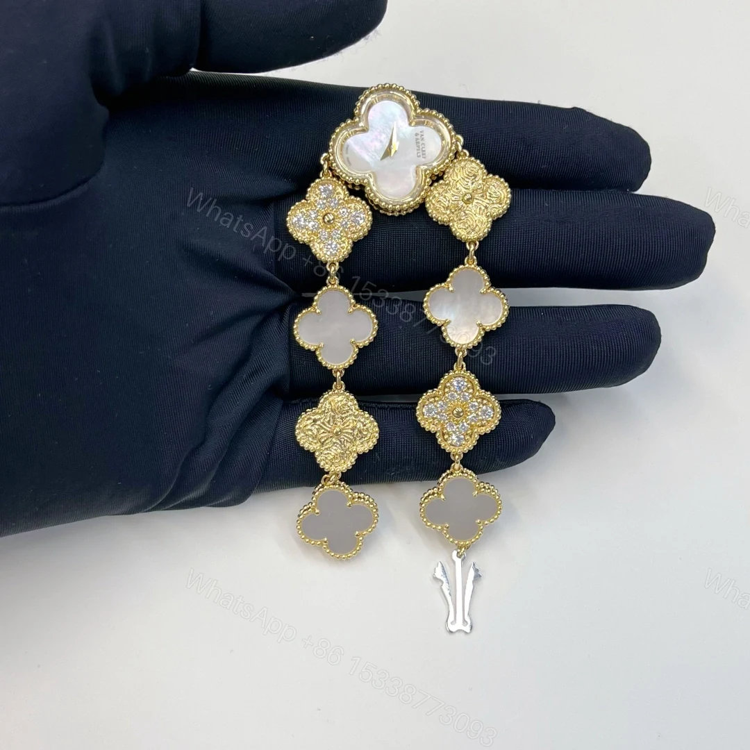 View 5 of 18K Solid Gold Van Cleef Alhambra Sweet Alhambra Watch 22.7 mm VCARO8SG00