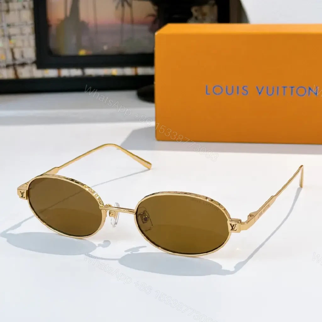 View 6 of Elegant Oval Sunglasses – Silver Metal, Polarized, Luxury Style