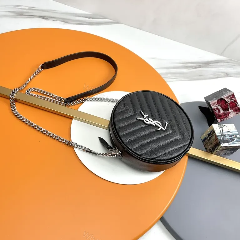 View 8 of Structured Mini Bag: Silver Chain, YSL-Inspired Luxe