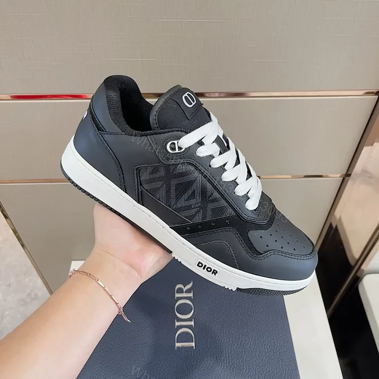 Structured Leather Sneaker: Luxury Dior-Inspired Detail, Menâ€TMs — view 1