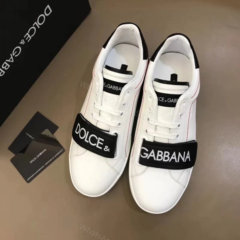 View 4 of DOLCE & GABBANA UNISEX SHOES PORTOFINO SNEAKERS IN NAPPA CALFSKIN – DG24