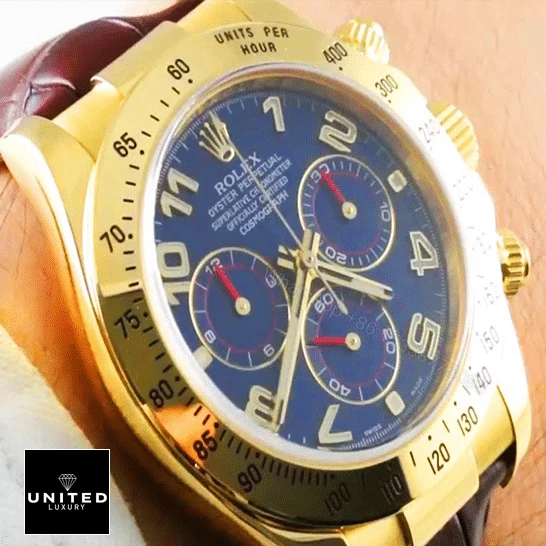 View 10 of Rolex Daytona Cosmograph 116518 Blur Dial Replica