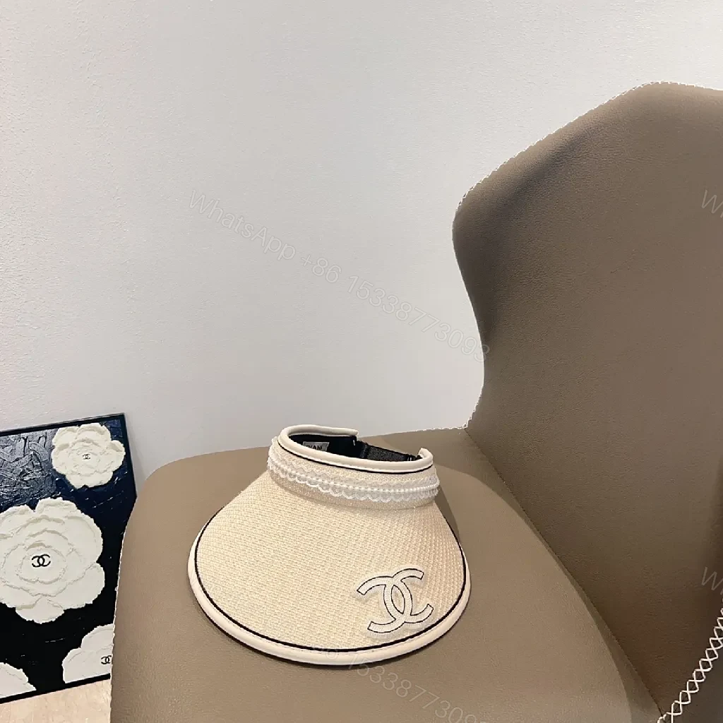 View 6 of Pearl Trim Visor — Modern Couture Comfort Sun Shield