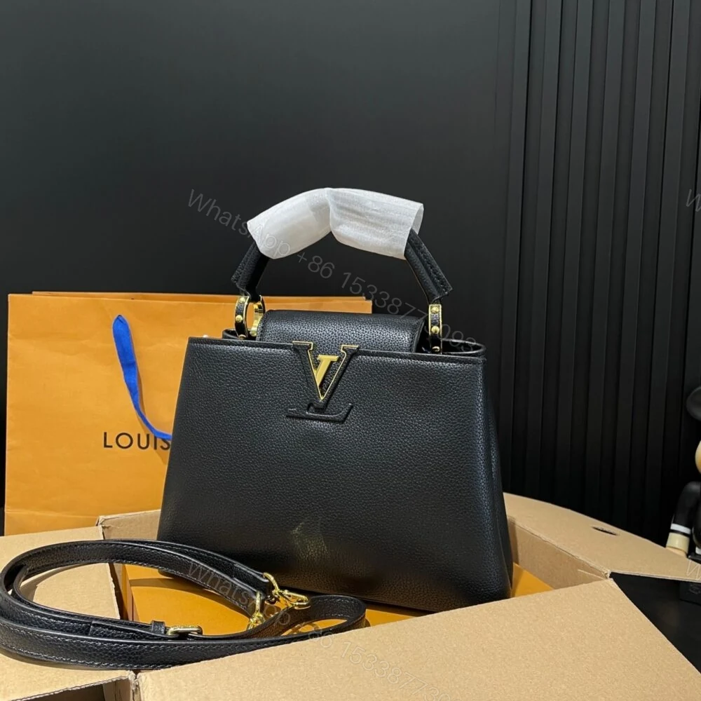 View 3 of Louis Vuitton Capucines BB Bag Black 27Cm M94755