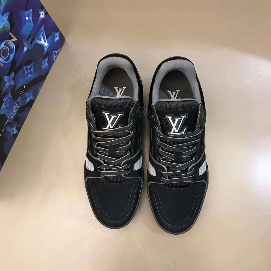 View 9 of LOUIS VUITTON LV 408 TRAINERS IN SUEDE & GRAY FLANNEL – LV222
