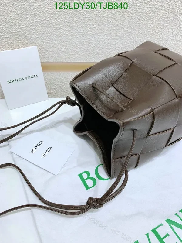 View 63 of Bottega Veneta Small Cross-Body Bucket Bag in Red BVF4722