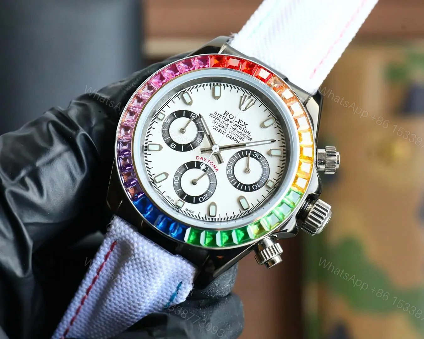 View 3 of Rolex Daytona Rainbow White Dial Edition 40mm 116599RBOW