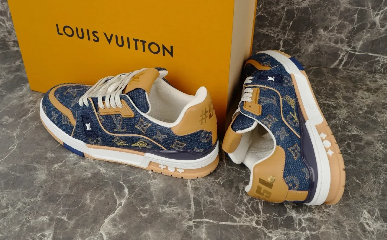 View 9 of Denim-Luxe Monogram High-Tops: All-Day Comfort Sneakers