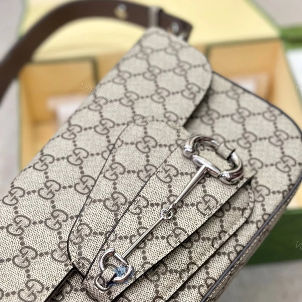 View 4 of Gucci Horsebit 1955 Small Shoulder Bag Beige 25Cm 764155 KGD0N 9742