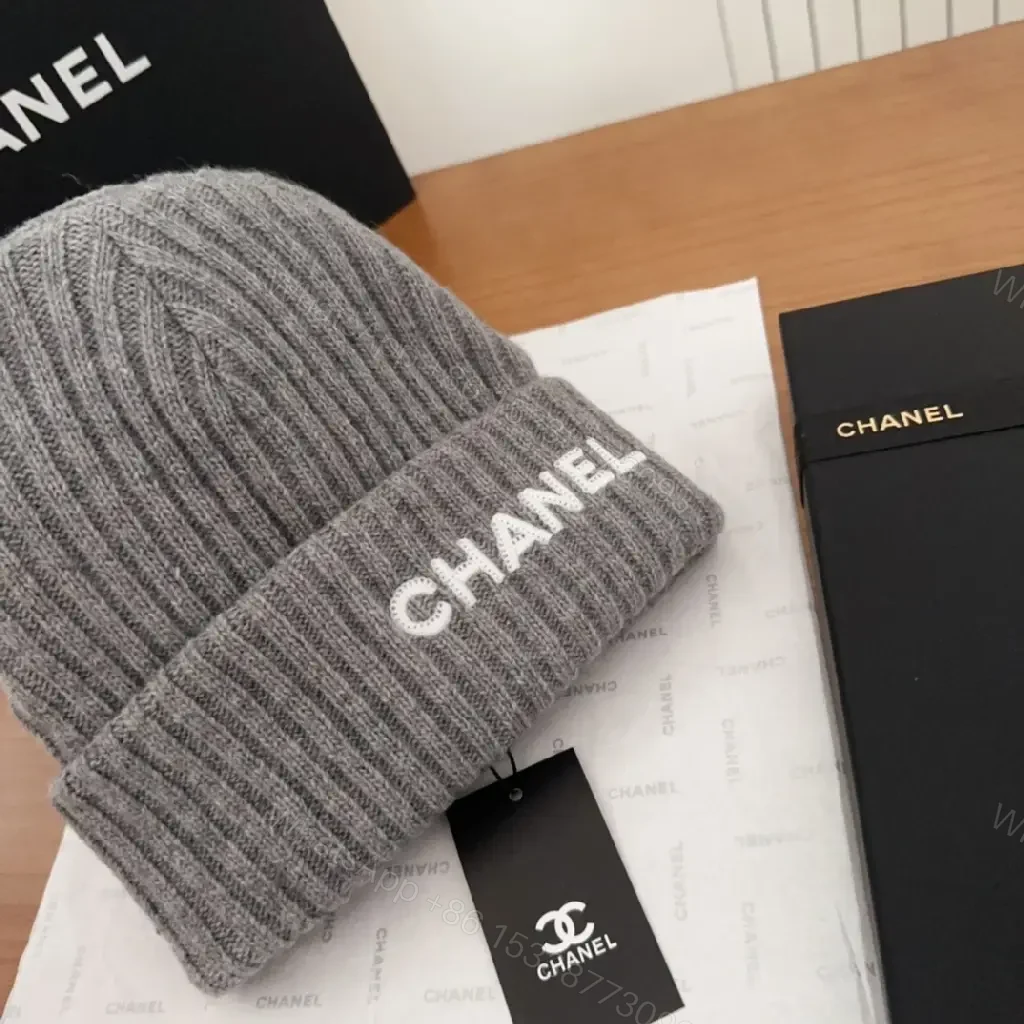 View 3 of Chunky Rib Knit Beanie — Soft Luxury, Subtle Branding, Everyday Warmth