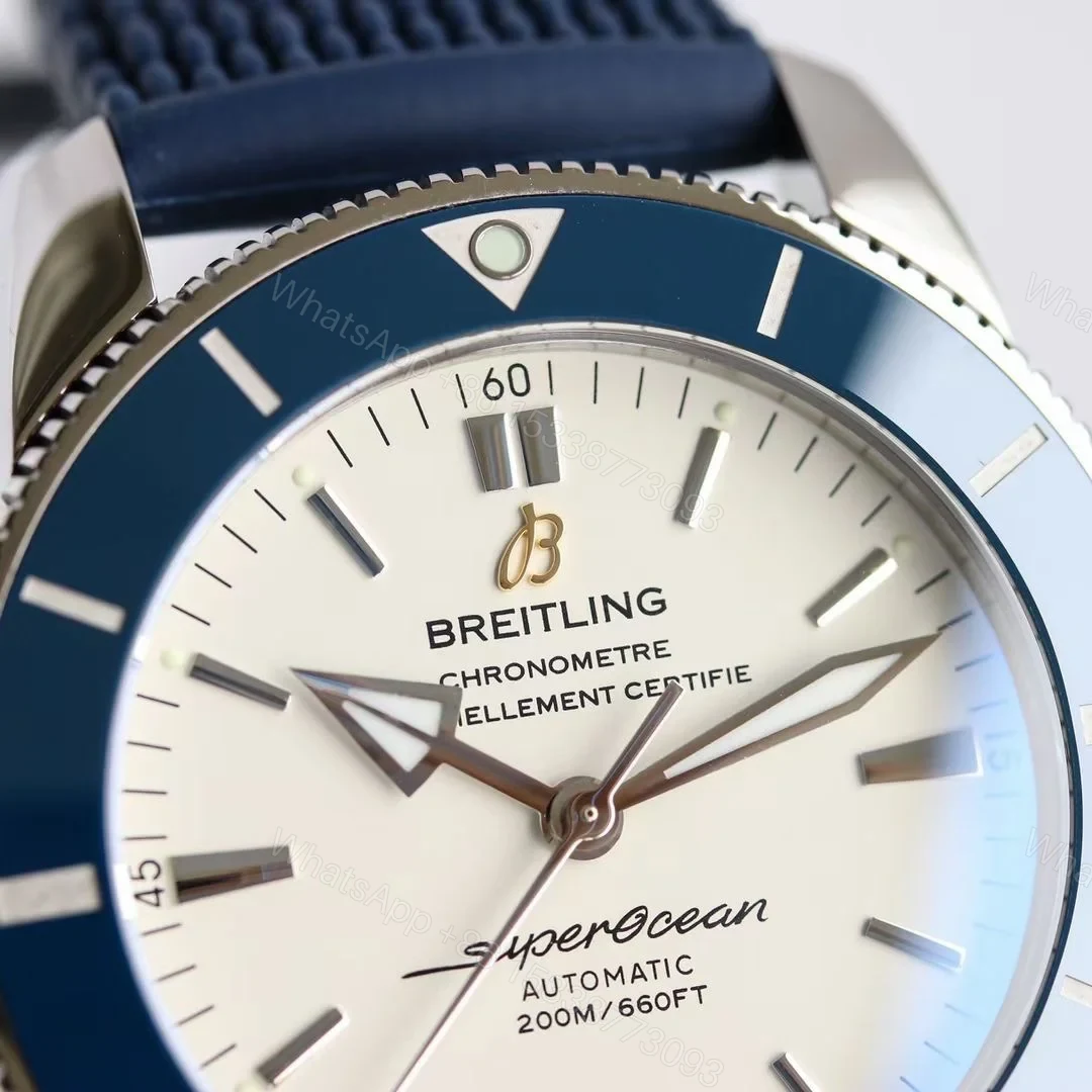 View 3 of Breitling Superocean Heritage White Blue Replica 42MM Premium Rubber Strap Diver Edition AB202012.G828.256S.A20D