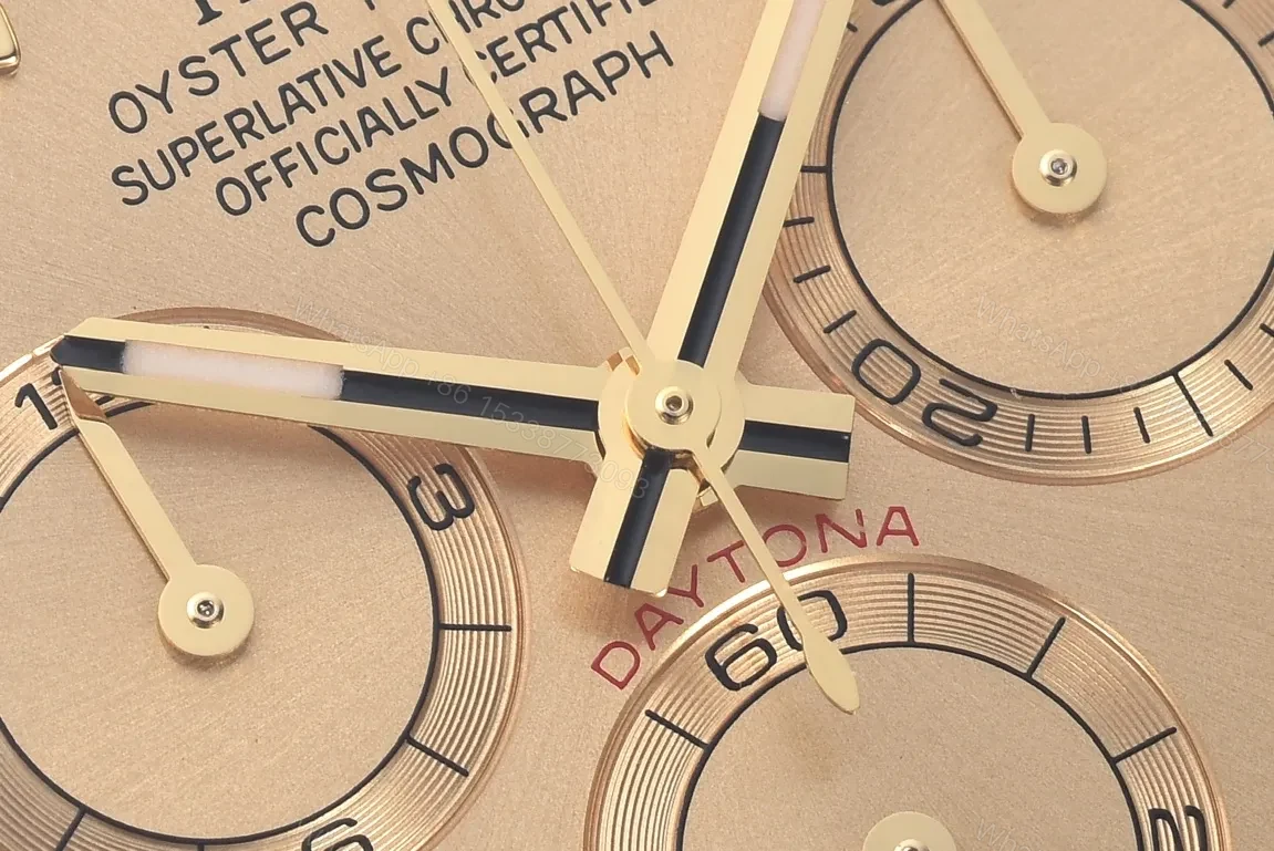 View 5 of 3A Factory Clean Factory Clean Rolex Daytona Gold Champagne Dial