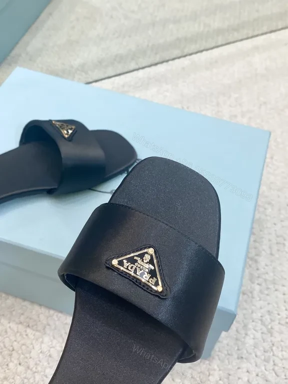 View 2 of Chic Leather Sliders + Signature Hardware + Luxury Comfort Slides