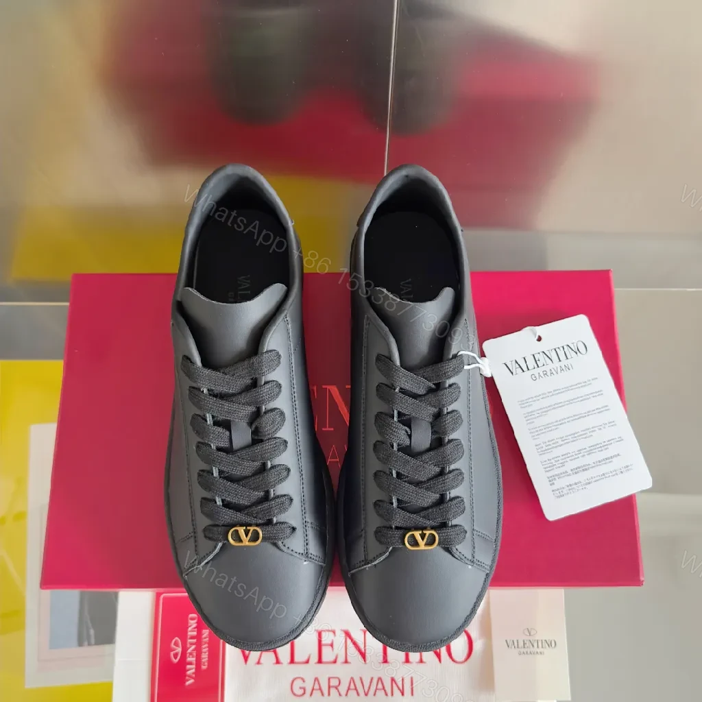 View 8 of Minimalist Black Leather Sneakers | Subtle Branding, Luxe Comfort