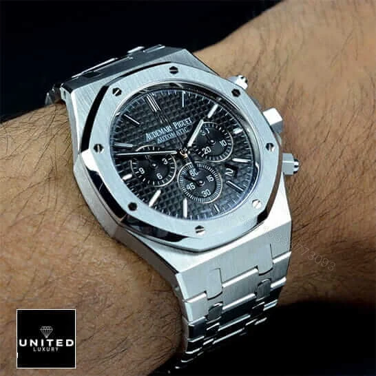 View 5 of Audemars Piguet Royal Oak Chronograph 26320ST.OO.1220ST.01 Replica