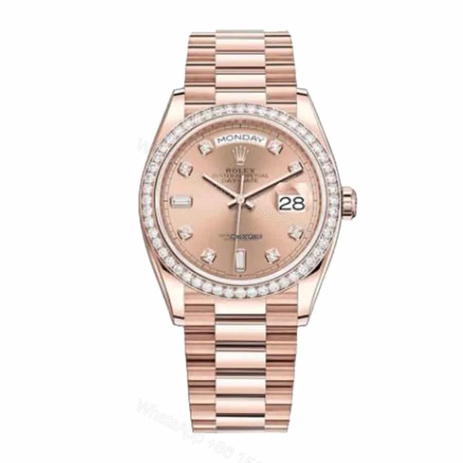 Pink Diamond Rolex Super Clone — view 1