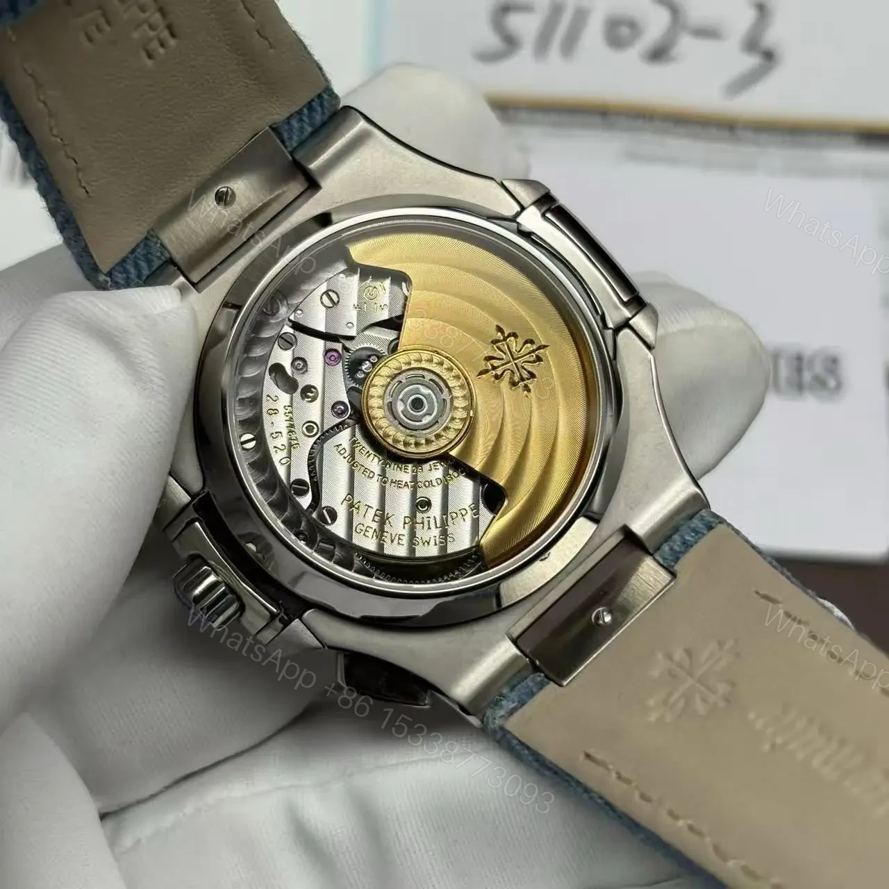 View 4 of Super Clone Replica Denim Patek Philippe Nautilus 5980/60G – 2024