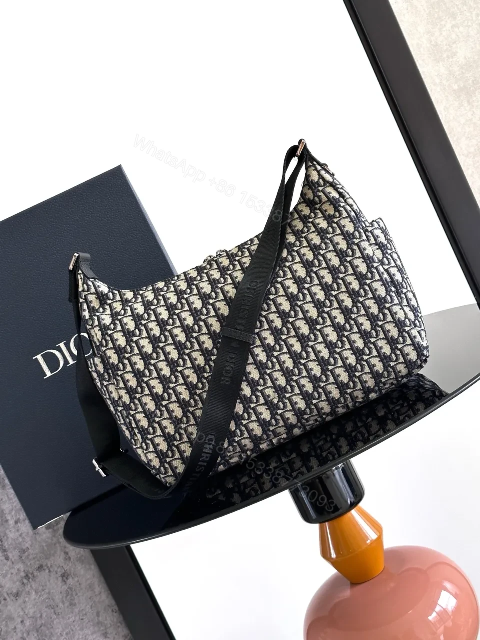 View 3 of Chic Patterned Shoulder Bag: Textured Luxury, All-Day Versatility
