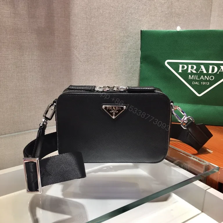 View 3 of Saffiano Crossbody: Prada Luxe Hands-Free Bag