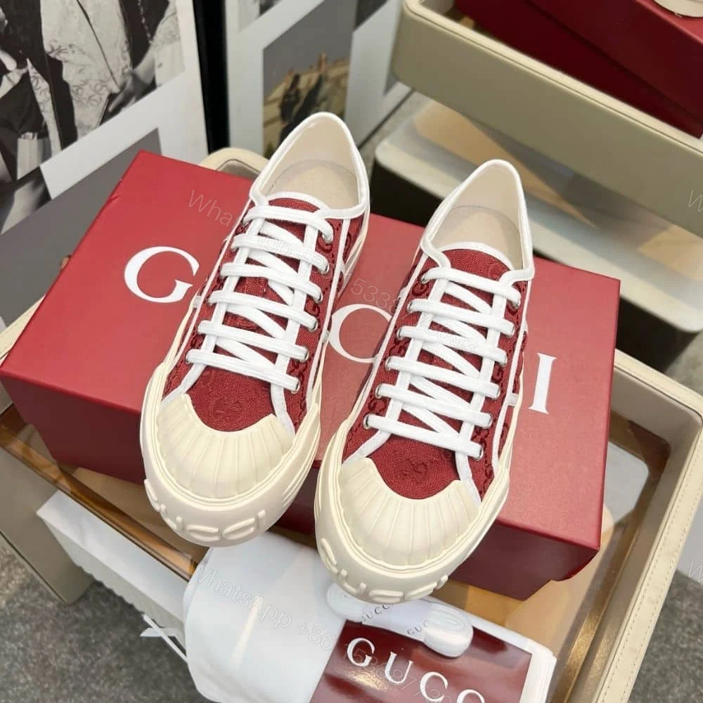 View 3 of GUCCI WOMEN CHUNKY SNEAKER ROSSO ANCORA ‎816879 FABZZ 8545